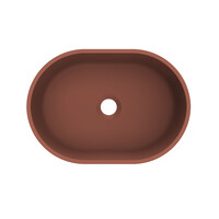 Arcqua Case opbouw waskom ovaal 40x28 mat Terracotta