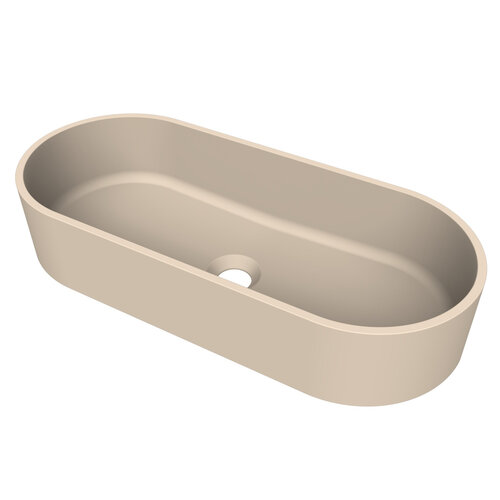 Arcqua Case Opbouw Waskom Ovaal 60x26 Mat Zand 