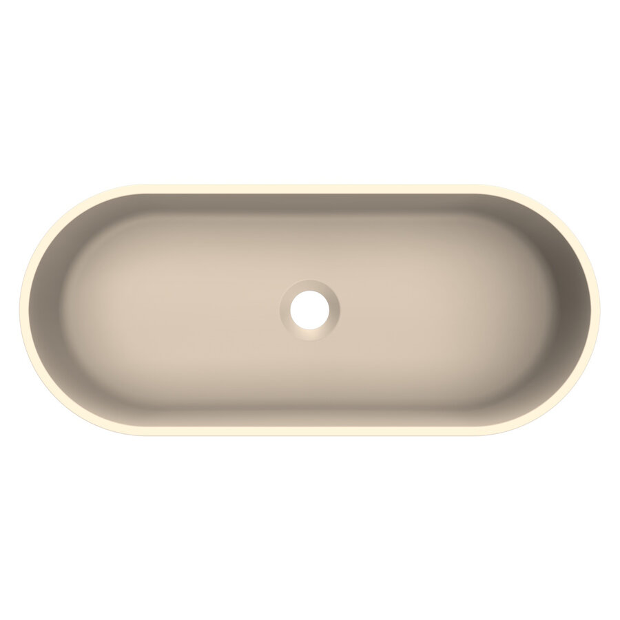Arcqua Case Opbouw Waskom Ovaal 60x26 Mat Zand