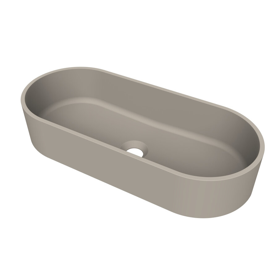 Arcqua Case Opbouw Waskom Ovaal 60x26 Mat Klei