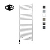 Elektrische Radiator Sanicare HWV Met Wifi 111,8x45 cm Wit 596W Met Thermostaat Zwart Linksonder