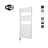 Sanicare Elektrische Radiator Sanicare HWV Met Wifi 111,8x60 cm Wit 730W Met Thermostaat Chroom Linksonder