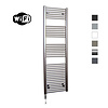 Sanicare Elektrische Radiator Sanicare HWV Met Wifi 172x60 cm Inox Look 1127W Met Thermostaat Chroom Linksonder