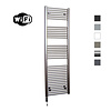 Sanicare Elektrische Radiator Sanicare HWV Met Wifi 172x60 cm Inox Look 1127W Met Thermostaat Zwart Linksonder