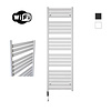 Sanicare Elektrische Radiator Sanicare HWV - Moda Met Wifi 160x60 cm Mat Wit 1159W Met Thermostaat Chroom Linksonder