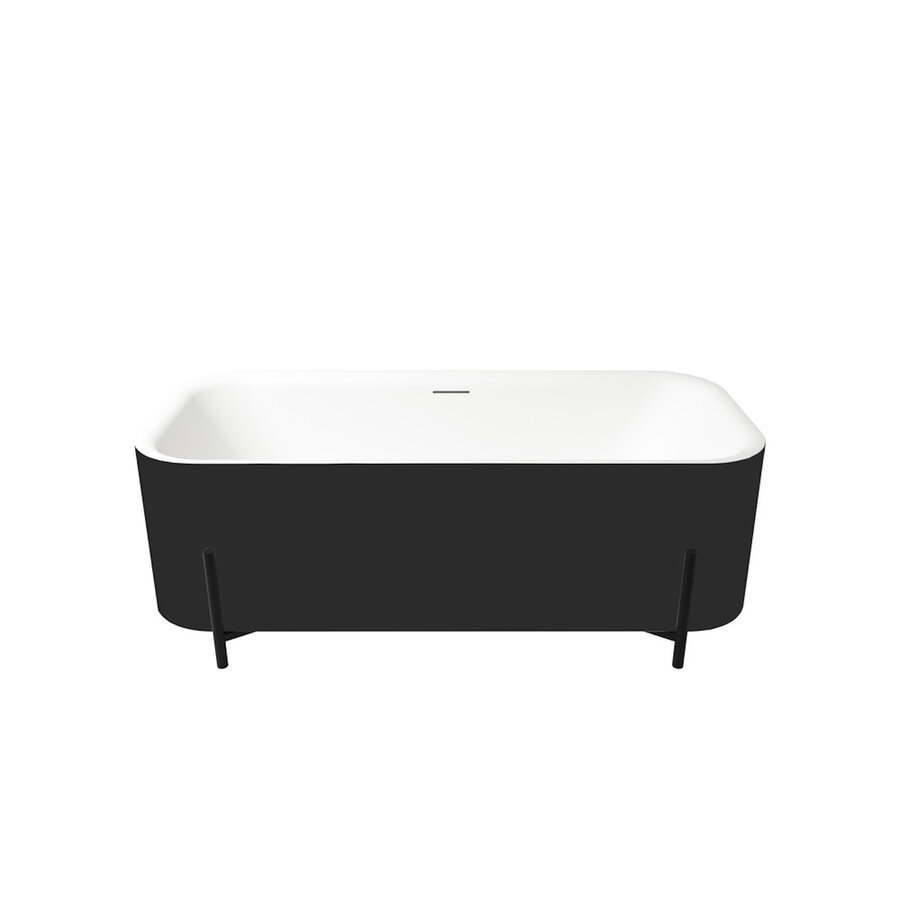 Vrijstaand Ligbad Zenon Aura 75x170 cm Negro