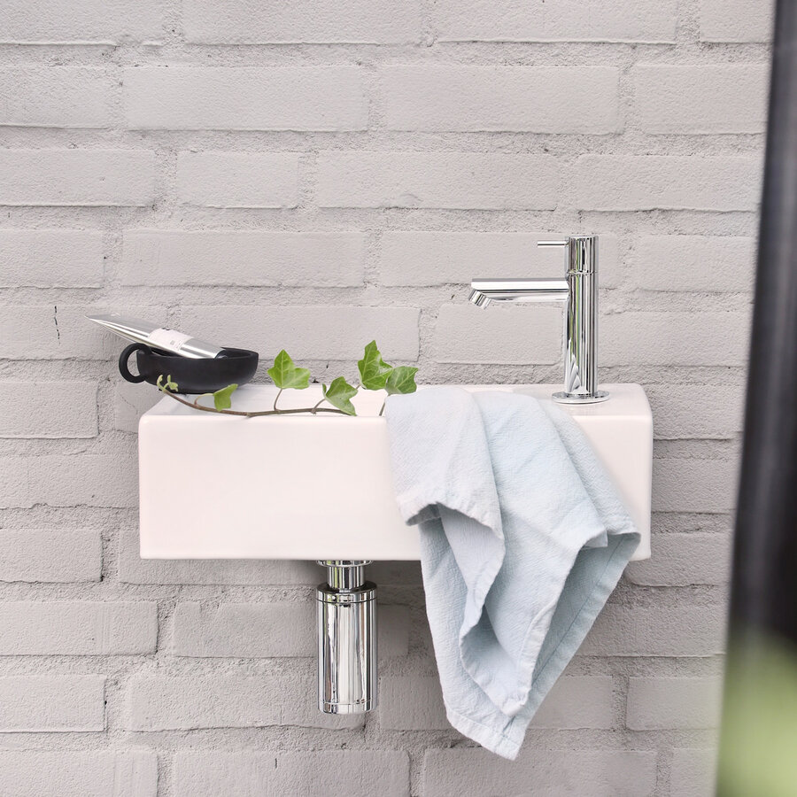 Fontein Differnz Hura I 40x22 cm Keramiek Mat Wit