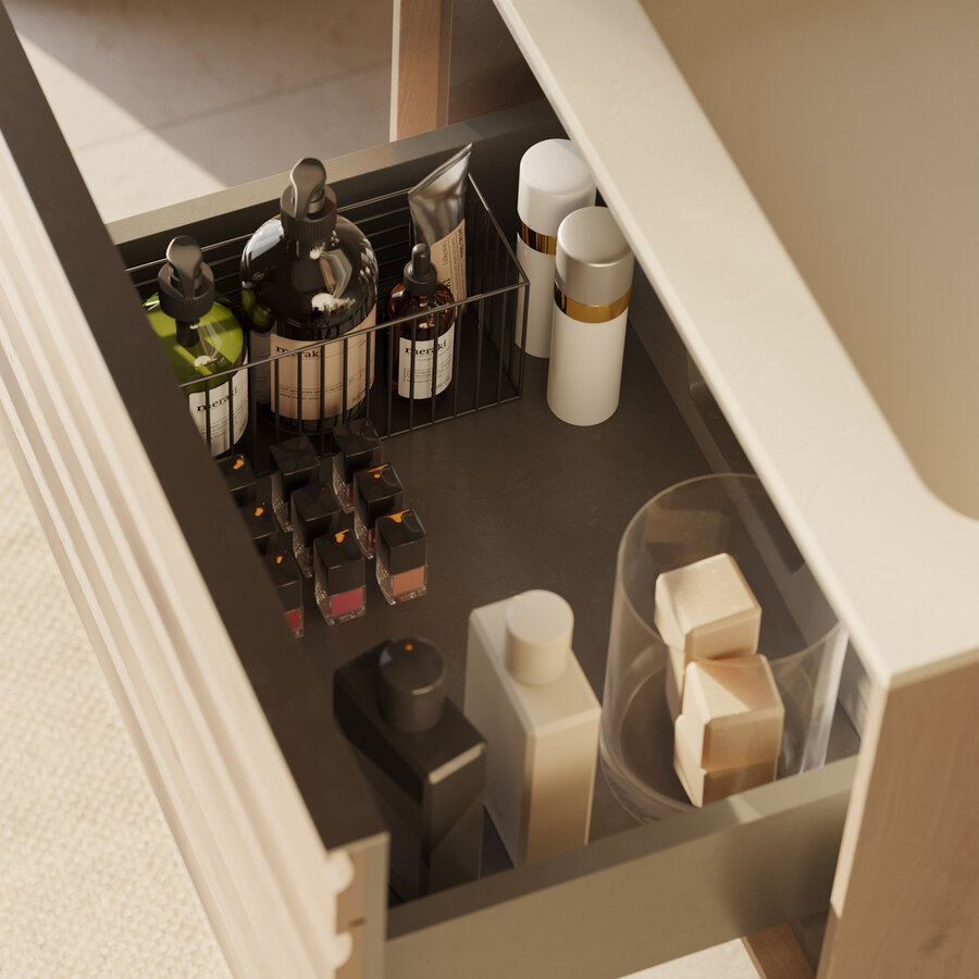 Meubelset Differnz Elin 60 cm Eiken/Taupe