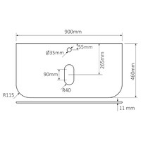 Meubelset Differnz Olle 90 cm Eiken/Wit