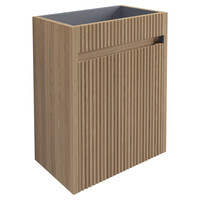 Fonteinkast Differenz Hura L Links/Rechts 40 cm Met Ribbel Eiken