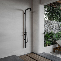 Buitendouche Fortifura Outdoor Original Wandmodel Met Handdouche Gunmetal