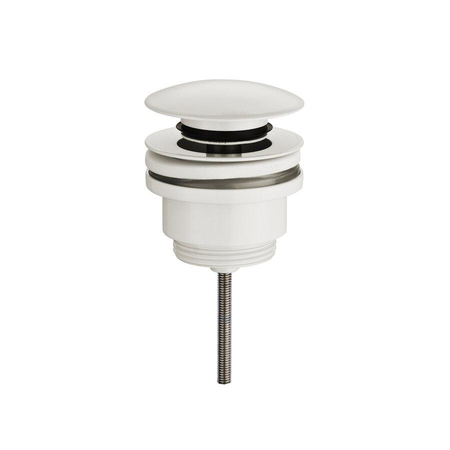 Clickwaste Afvoerplug BWS Karsten 5/4" Glans Wit