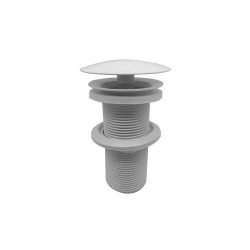 Open Afvoerplug BWS Karsten Verlengd 5/4" Glans Wit 