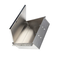 Inbouwnis Betegelbaar BWS Alfie 30x30 Geborsteld Staal