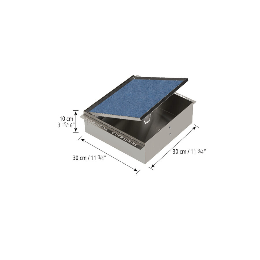 Inbouwnis Betegelbaar BWS Alfie 30x30 Geborsteld Staal