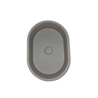 Opbouw Wastafel Sanimex Crystal Beton Ovaal Medium Grijs