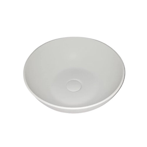 Opbouw Wastafel Sanimex Sardonyx Solid Surface Rond Wit 