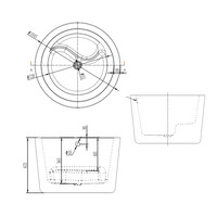 Vrijstaand Bad Best Design Zen Rond 104x67,5 cm Glans Wit