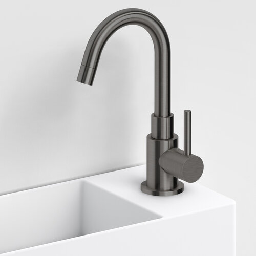 Fonteinkraan Hoog Clou Freddo Geborsteld Gunmetal PVD 