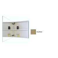 Spiegelkast Sanicare Qlassics 60 cm 1 Deur Grey-Wood Rechts