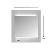 Spiegelkast Sanicare Qlassics Ambiance 60 cm 1 Deur Hoogglans Wit Rechts