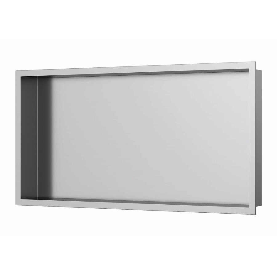Inbouwnis Luca Sanitair 60x30x6,5cm RVS Geborsteld Nikkel