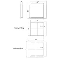 Inspectiedeuren Sapho Zarz 40x40 cm Onder Tegels Klikopening Gegalvaniseerd Staal