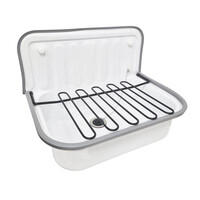 Rooster Voor Uitstortgootsteen Wiesbaden Banks 48x32 cm Mat Zwart