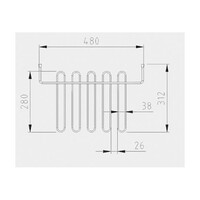 Rooster Voor Uitstortgootsteen Wiesbaden Banks 48x32 cm Mat Zwart