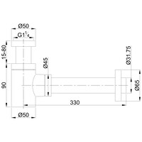 Complete Fonteinset BWS Hold Met Handoekhouder Waskom Mat Zwart En fonteinkraan Gunmetal