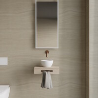 Complete Fonteinset BWS Hold Met Handoekhouder Waskom Wit En fonteinkraan Koper