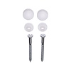 Closetschroeven set Plieger Wit