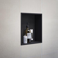 Inbouwnis Smedbo Sideline 30x30 cm Mat Zwart