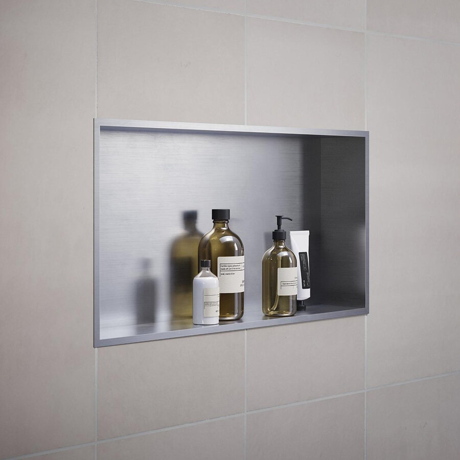 Inbouwnis Smedbo Sideline 60x30 cm Geborsteld Edelstaal