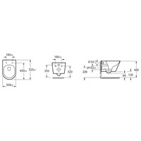 Wandcloset Wiesbaden Vesta Rimless Tornado Flush Met Softclose & Quickrelease Toiletzitting Mat Zwart