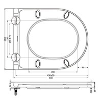 Wandcloset Wiesbaden Vesta Rimless Tornado Flush Met Softclose & Quickrelease Toiletzitting Mat Zwart