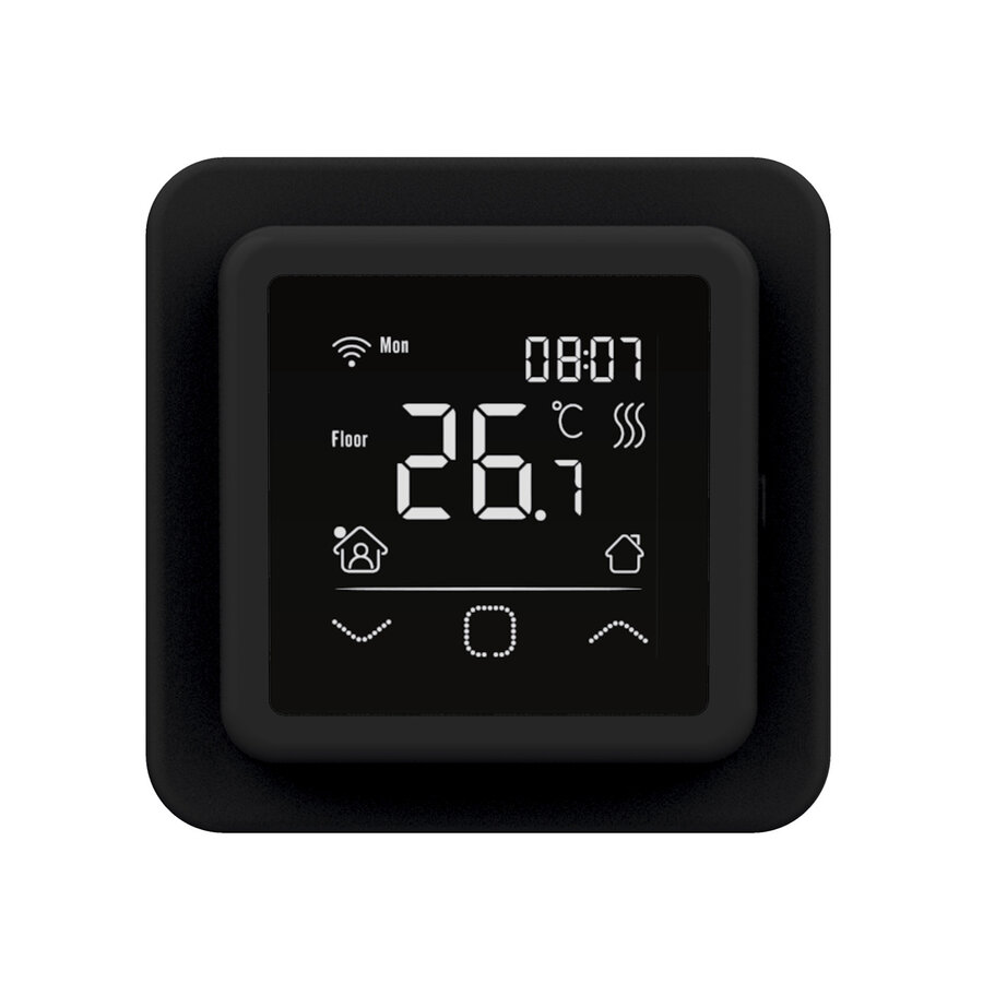 BWS By Magnum Elektronische Vloerverwarming Set 1 m2 - 150 Watt - Wifi Thermostaat Zwart