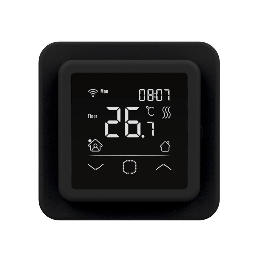 BWS By Magnum Elektronische Vloerverwarming Set 9 m2 - 1350 Watt - Wifi Thermostaat Zwart