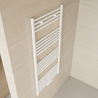 Designradiator BWS Nile Gobi 120x60cm 616W Wit (Midden/zij-aansluiting)