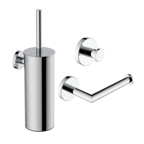 Toilet Accessoires Set Wiesbaden Alonzo Chroom 