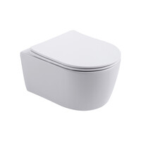 Geberit up100 Toiletset BWS Mudo | Randloos met Zitting | Mat Wit | Delta Drukplaat