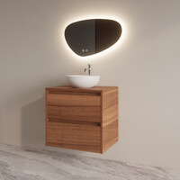 Badmeubelset BWS Riga Met Topplaat 60 cm Walnoot