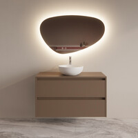 Badmeubelset BWS Riga Met Topplaat 100 cm Latte