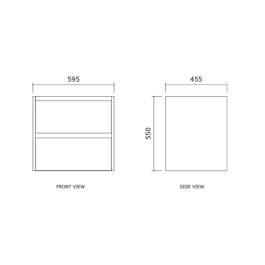 Badmeubelset BWS Riga Met Asia Wastafel Wit 60 cm Walnoot