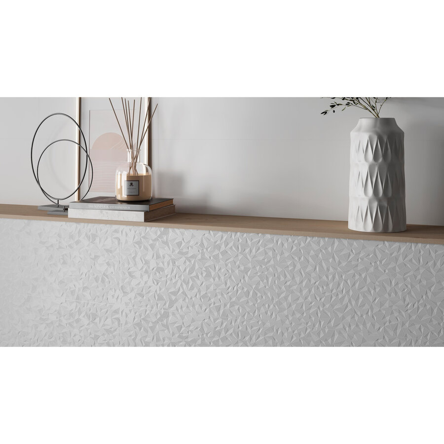 Wandtegel Colorker Iris 29.5x59.5 cm 9.1 mm Mat White (Prijs per M2)