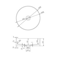 Opbouwwastafel Ideavit Solidthin 40x40x12.5 cm Solid Surface Mat Pebble Grey