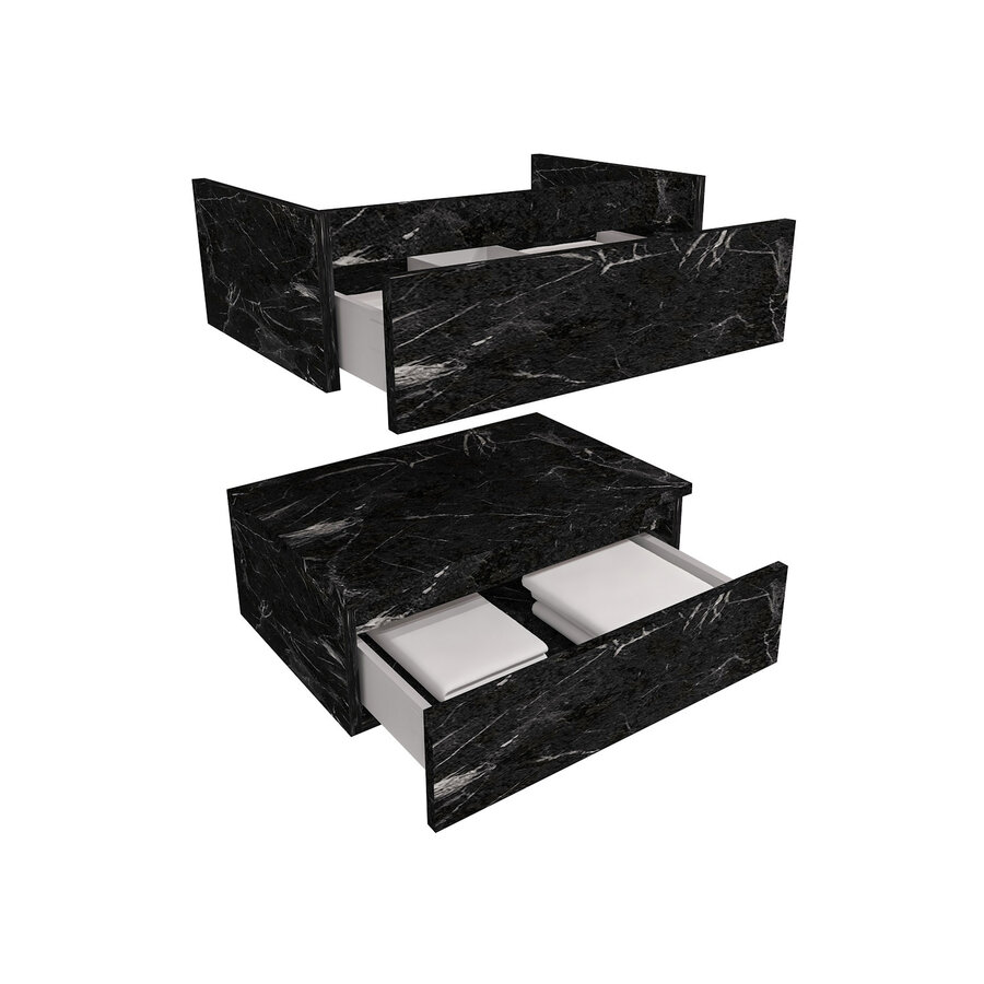 Onderkast BWS Venus 61x55x40 cm Zwart Marmer