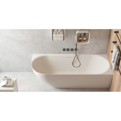 Ligbad Ideavit SolidNova-CR 180x80x56 cm Rechts Mat Wit 