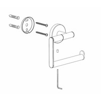 Toiletrolhouder BWS Mark Zonder Klep Brons Koper