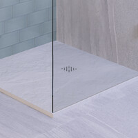 Afvoerrooster Mat Wit t.b.v. Douchebak Relievo Crag